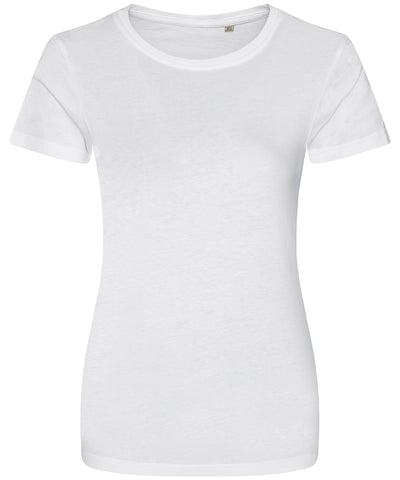 Womens Cascade organic tee | arctic white
