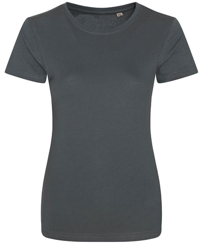 Womens Cascade organic tee | charcoal