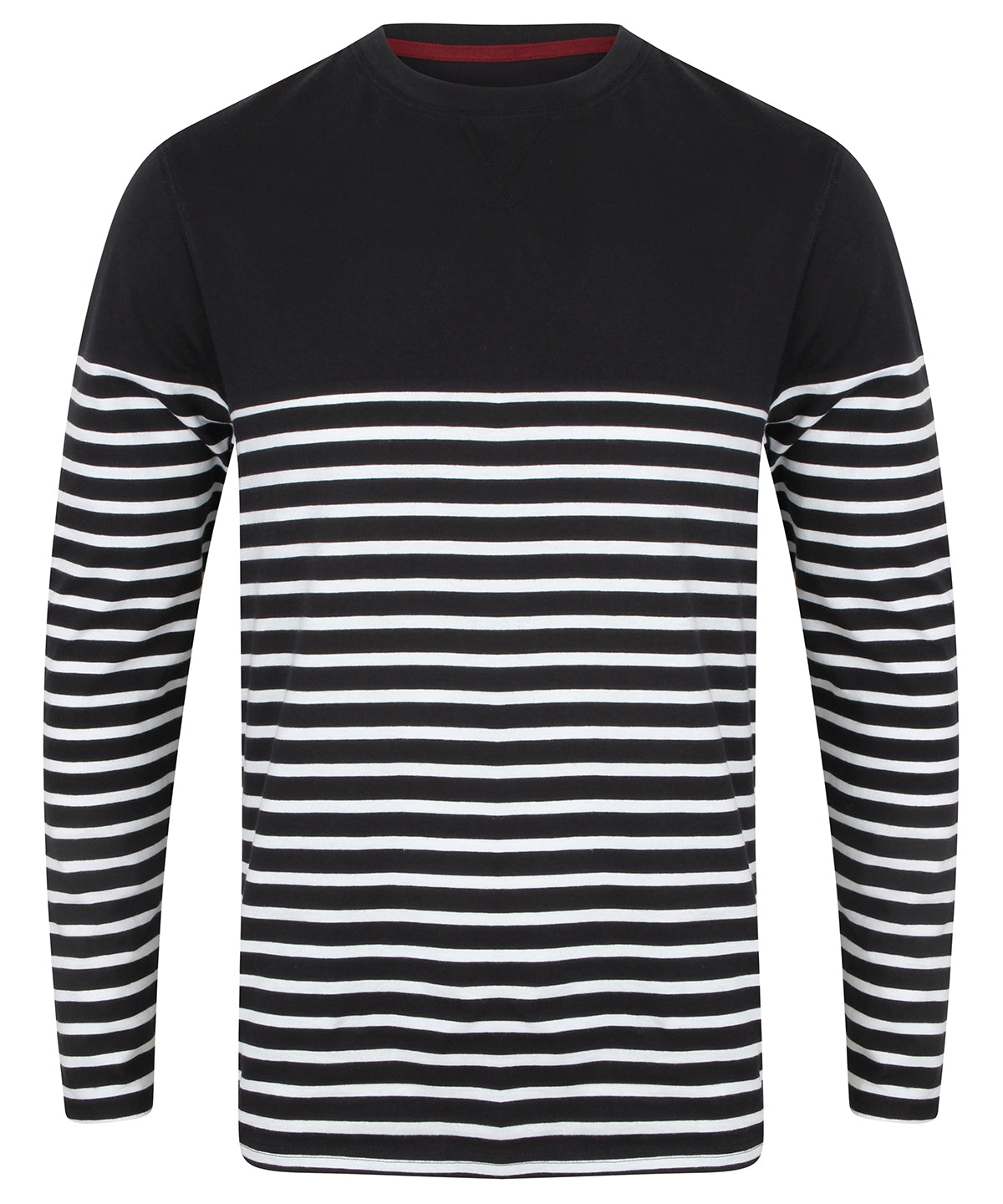 Long sleeve Breton striped T | navy/white