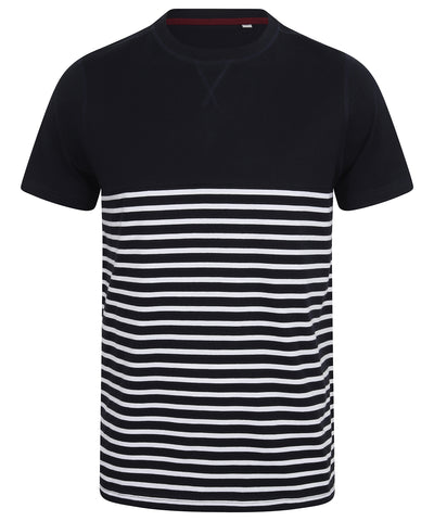 Short-sleeved Breton T | navy/white