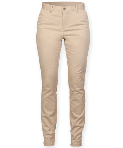 Womens stretch chinos | Stone