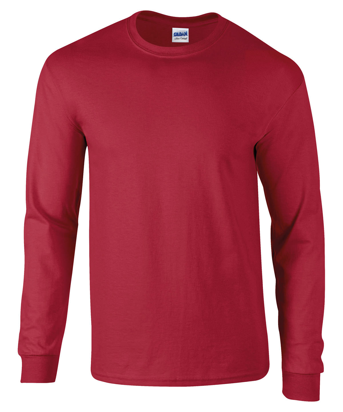 Ultra Cotton adult long sleeve t-shirt | Cardinal Red
