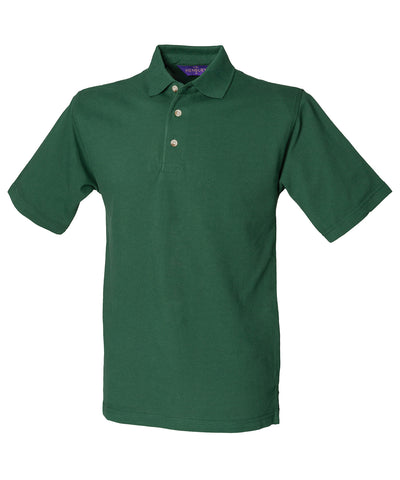 Classic cotton piqu polo with stand-up collar | bottle