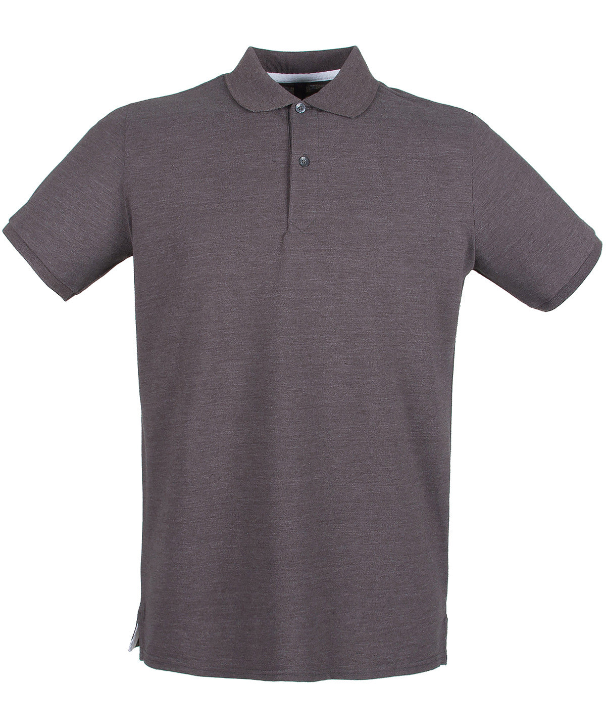 Micro-fine piqu polo shirt | charcoal