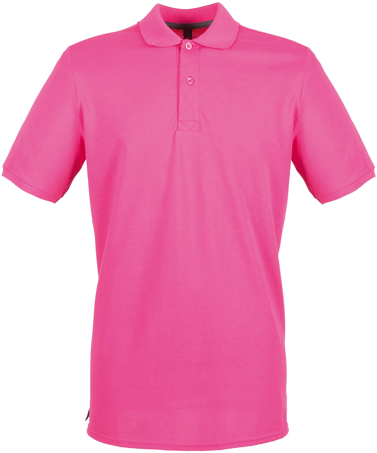 Micro-fine piqu polo shirt | fuchsia