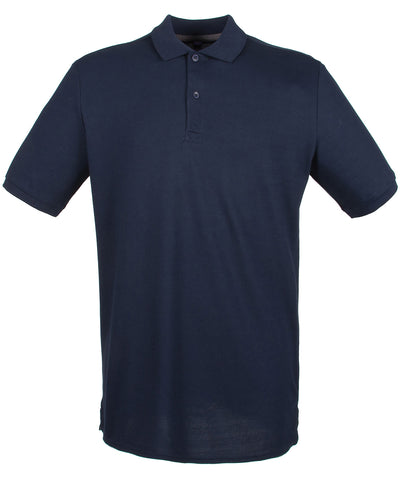Micro-fine piqu polo shirt | navy