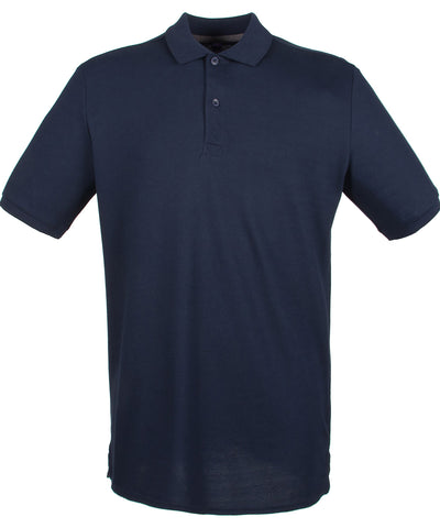 Micro-fine piqu polo shirt | Oxford Navy