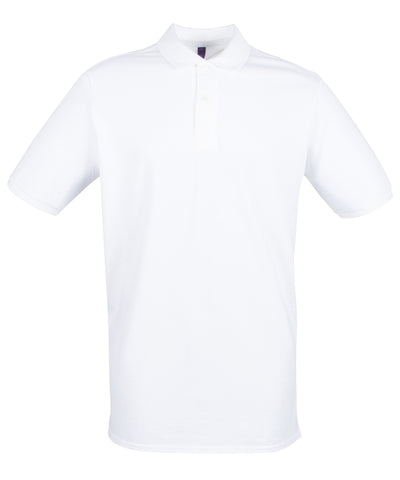 Micro-fine piqu polo shirt | white