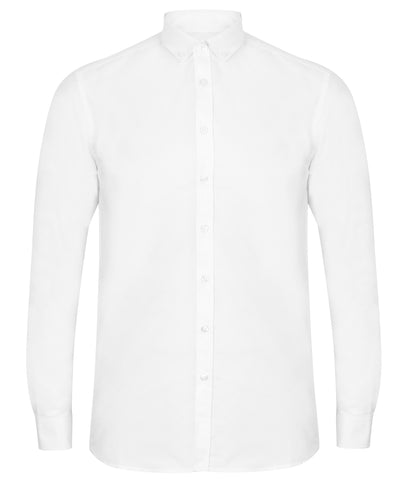 Modern long sleeve Oxford shirt | white