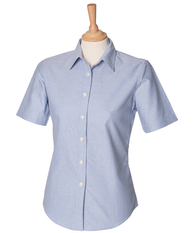 Womens short sleeve classic Oxford shirt | blue