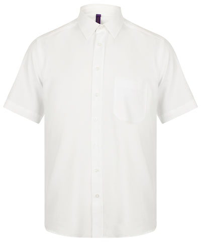 Wicking antibacterial short sleeve shirt | white