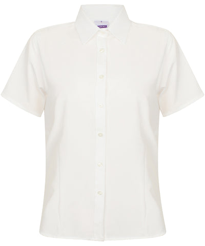 Womens wicking antibacterial short sleeve shirt | white