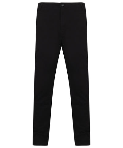 Stretch chinos with flex waistband | black