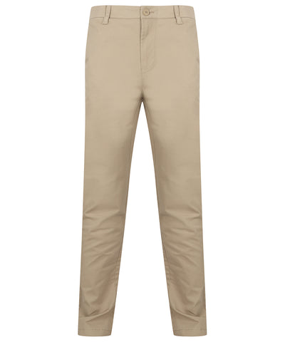 Stretch chinos with flex waistband | stone