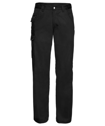Polycotton twill workwear trousers | black