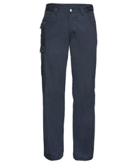 Polycotton twill workwear trousers | french navy