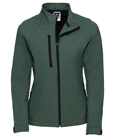 Womens softshell jacket | bottle green