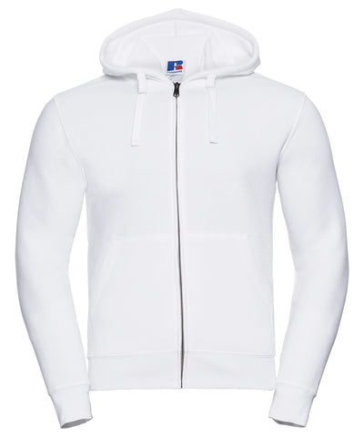 Authentic zipped hooded sweat | white