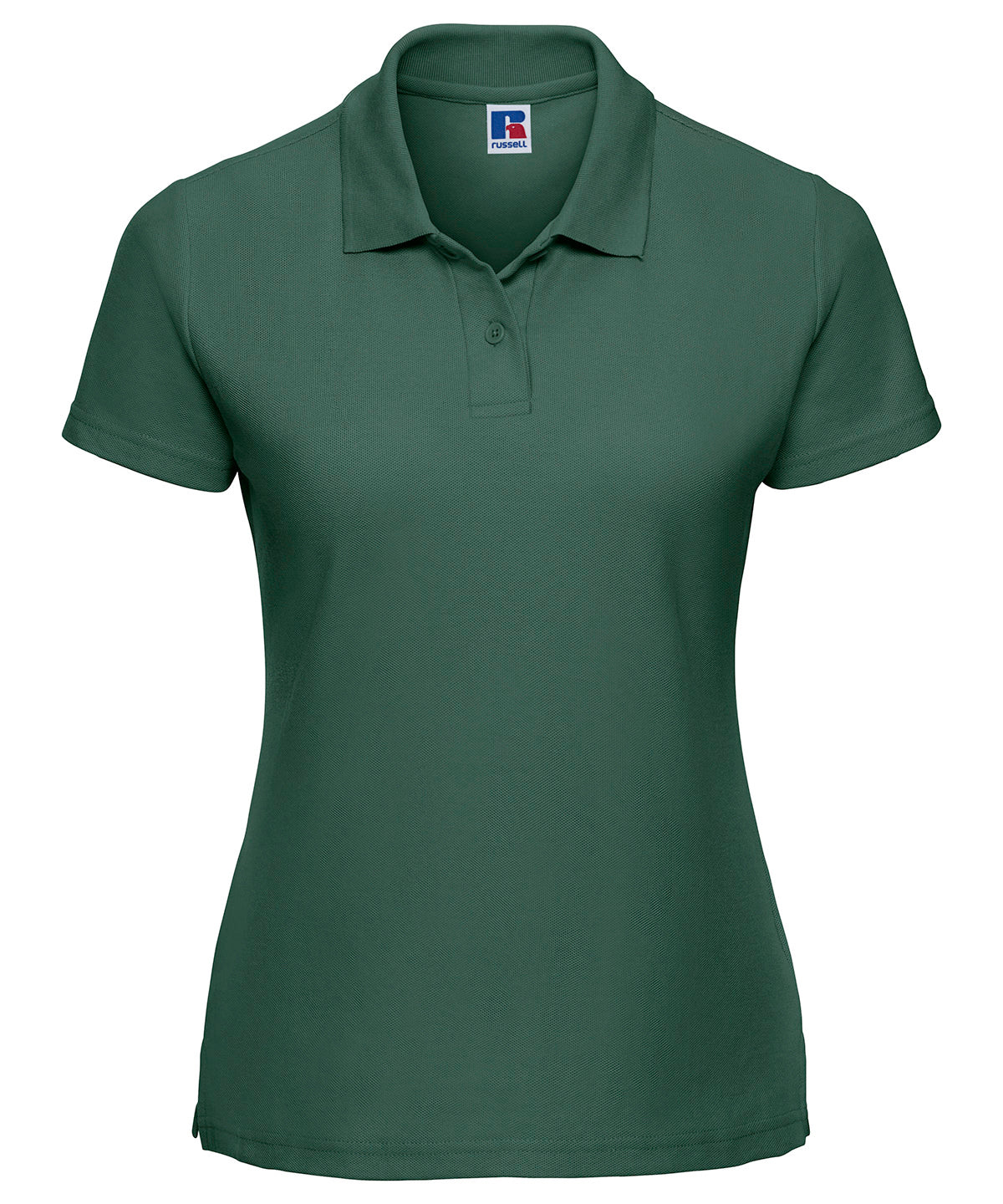 Womens classic polycotton polo | bottle green