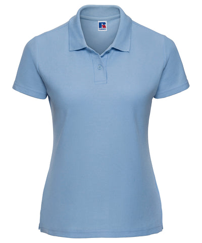Womens classic polycotton polo | sky
