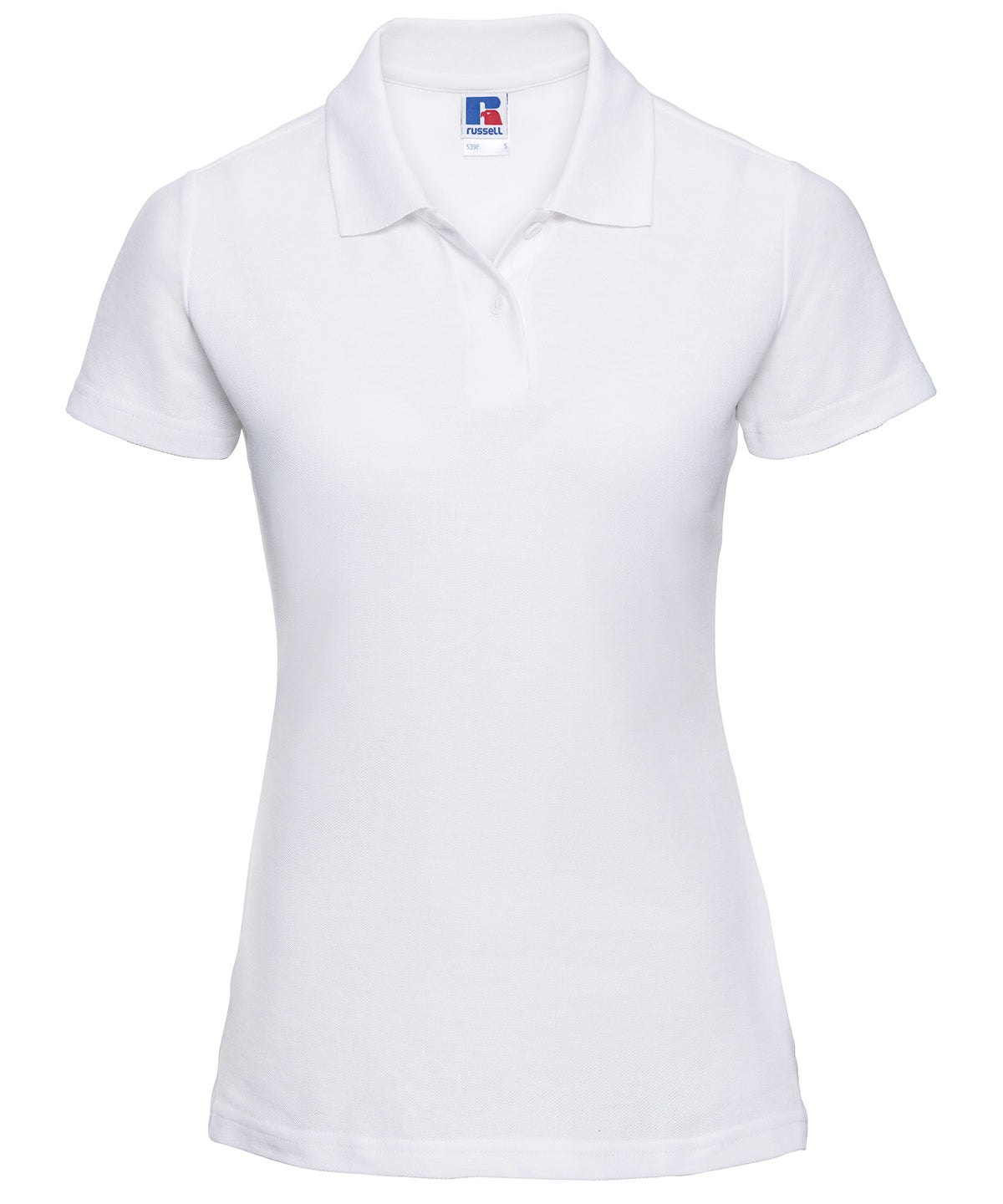 Womens classic polycotton polo | white