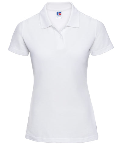 Womens classic polycotton polo | white
