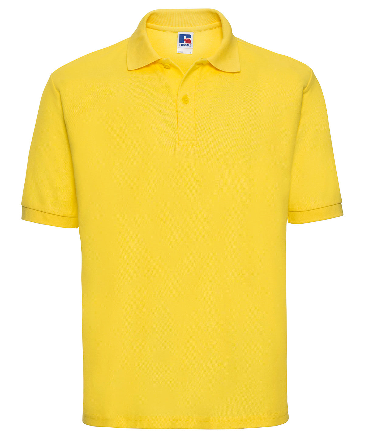 Classic polycotton polo | yellow