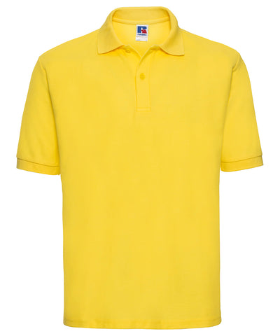 Classic polycotton polo | yellow