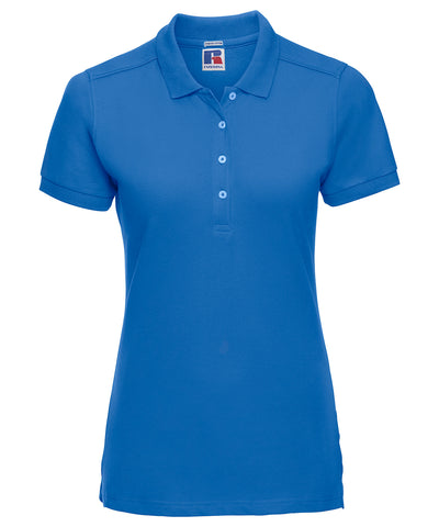 Womens stretch polo | azure blue