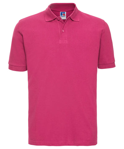 Classic cotton piqu polo | fuchsia