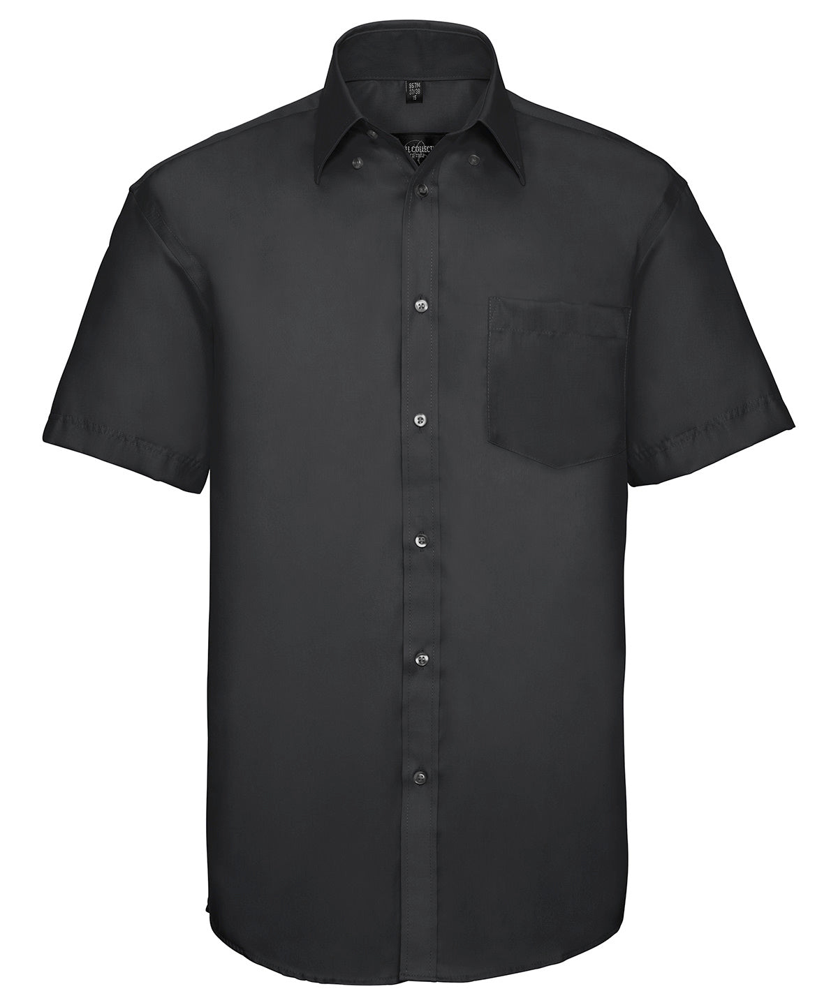 Short sleeve ultimate non-iron shirt | Black – teeone