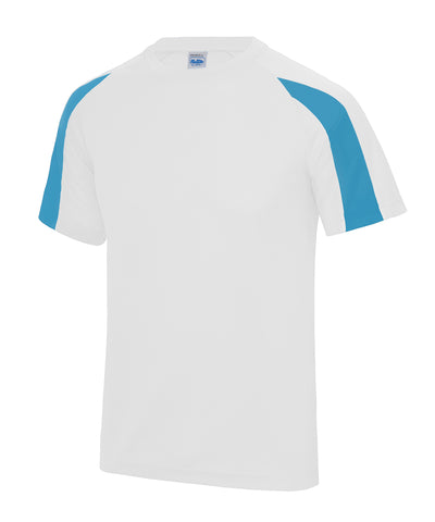 Kids contrast cool T | arctic white/sapphire blue
