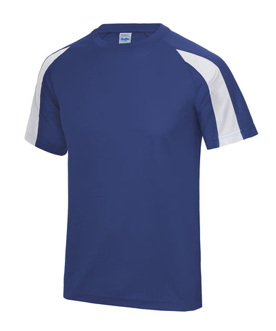 Kids contrast cool T | royal blue/arctic white
