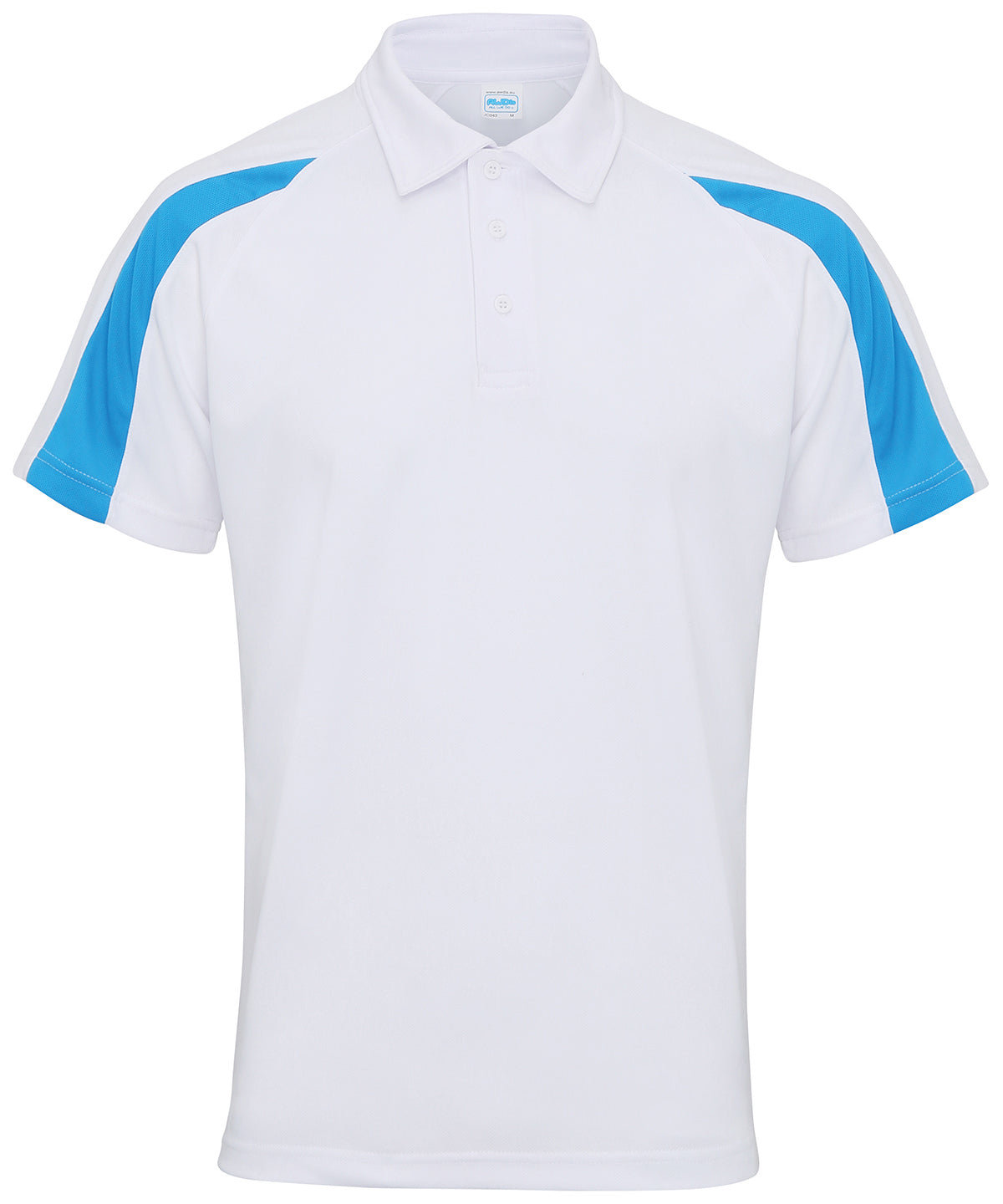 Contrast cool polo | arctic white/sapphire blue