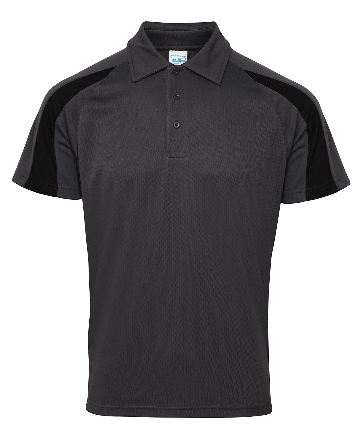 Contrast cool polo | charcoal/jet black