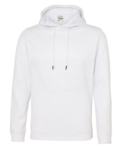 Sports polyester hoodie | arctic white