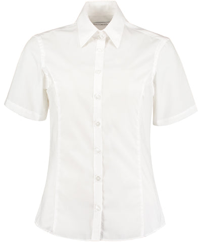 Business blouse short-sleeved (tailored fit) | white