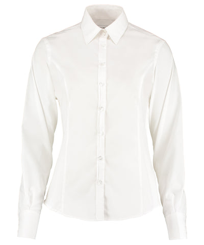 Business blouse long-sleeved (tailored fit) | white