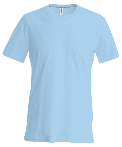Short-sleeved crew neck T-shirt | sky blue