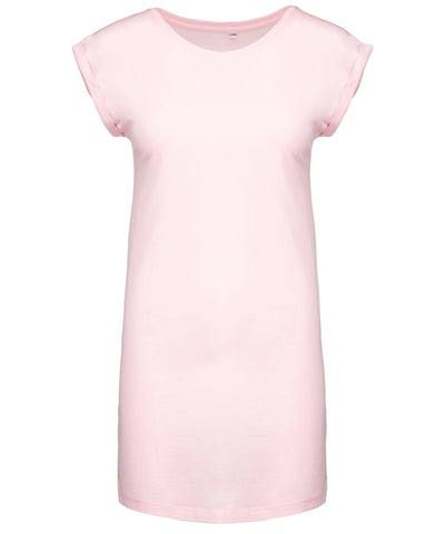 Ladies long T-shirt | pale pink