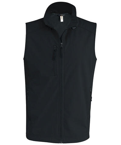 Mens softshell bodywarmer | black