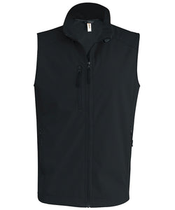 Mens softshell bodywarmer | black