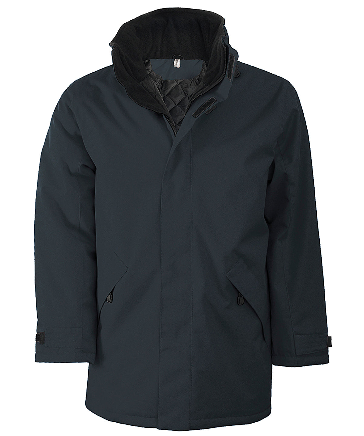 Quilted parka | dark grey/black