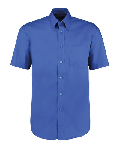 Corporate Oxford shirt short-sleeved (classic fit) | Royal