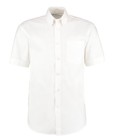 Corporate Oxford shirt short-sleeved (classic fit) | White*