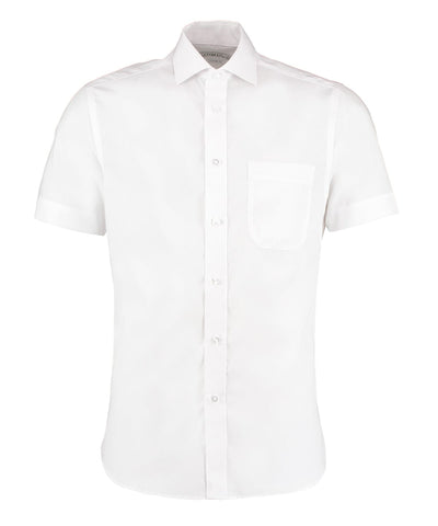 Premium non-iron corporate shirt short-sleeved (classic fit) | White