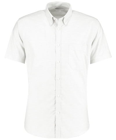 Slim fit workwear Oxford shirt short sleeve | White