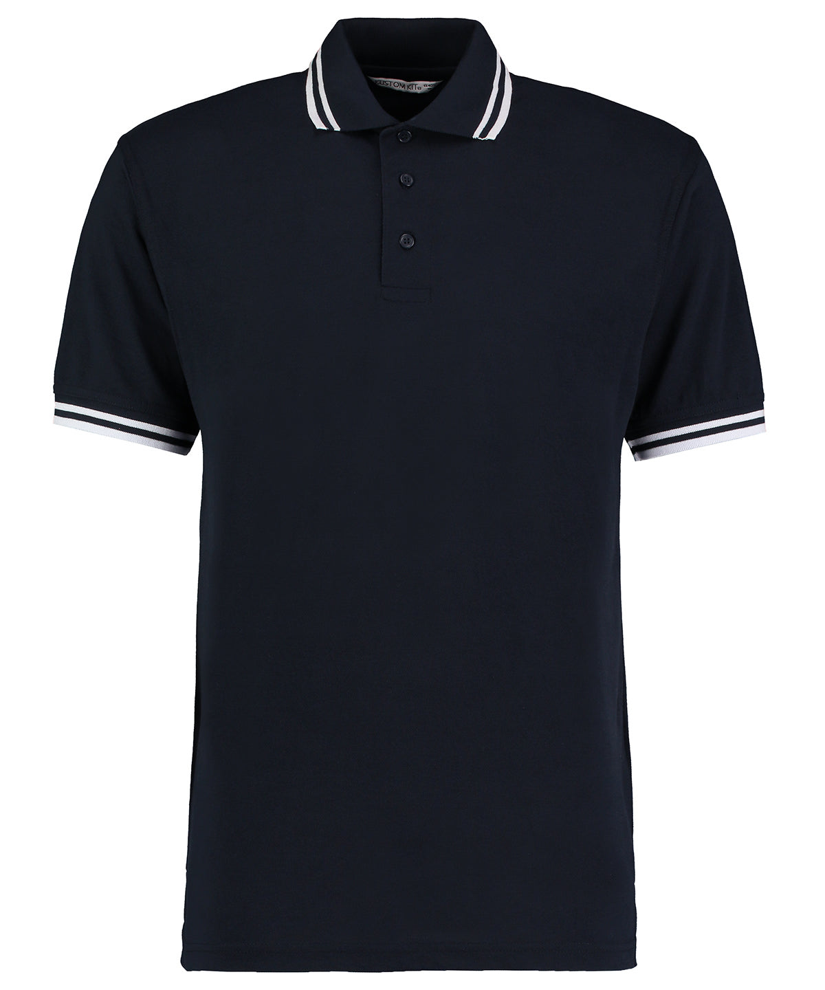 Tipped collar polo (classic fit) | navy/white