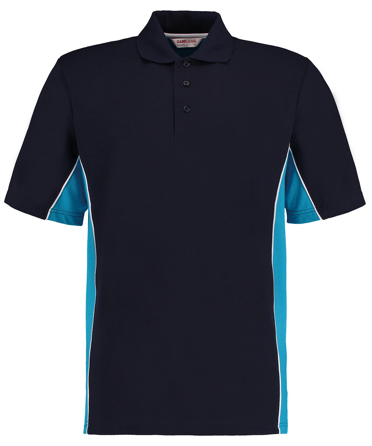 Track polo (classic fit) | navy/turquoise/ white
