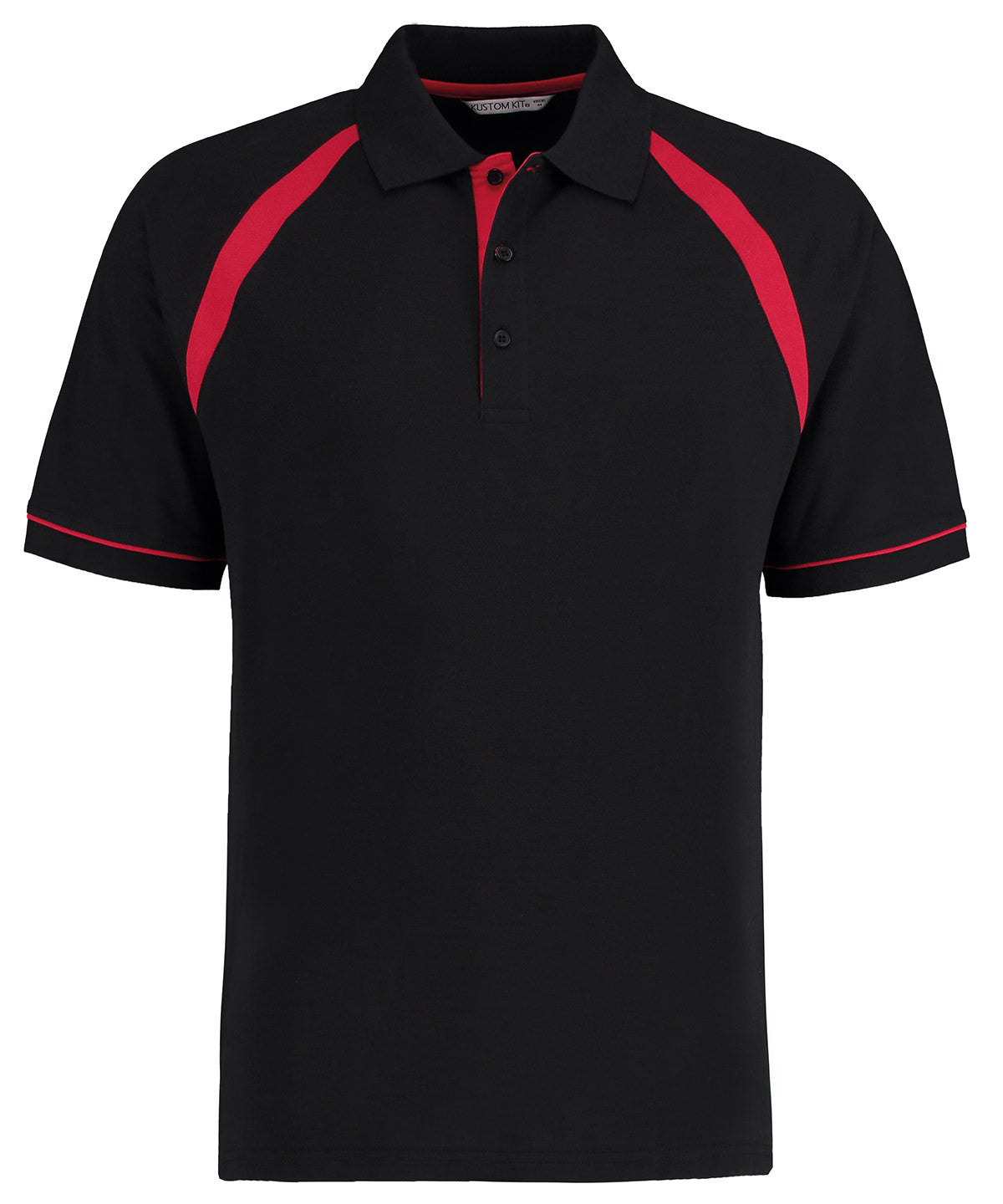 Oak hill polo (classic fit) | black/bright red